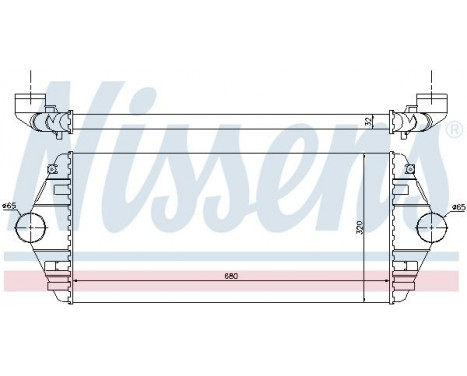 Intercooler, charger 96849 Nissens, Image 3