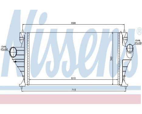 Intercooler, charger 96853 Nissens, Image 2