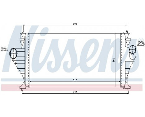 Intercooler, charger 96853 Nissens, Image 3