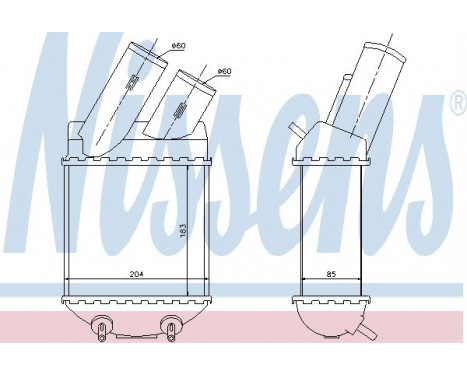 Intercooler, charger 96855 Nissens, Image 2