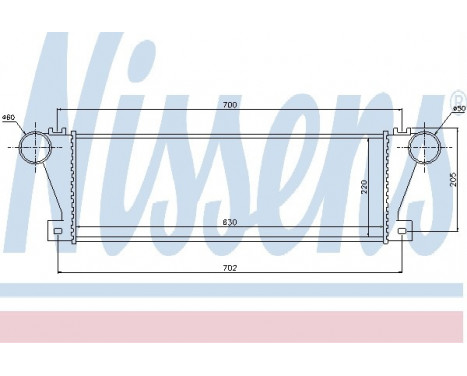 Intercooler, charger 96857 Nissens, Image 2