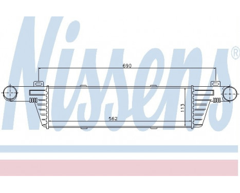 Intercooler, charger 96860 Nissens, Image 2