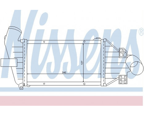 Intercooler, charger 96863 Nissens