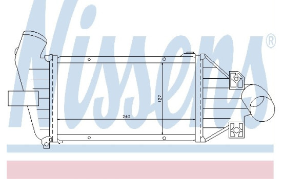 Intercooler, charger 96863 Nissens