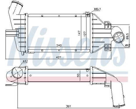 Intercooler, charger 96863 Nissens, Image 2