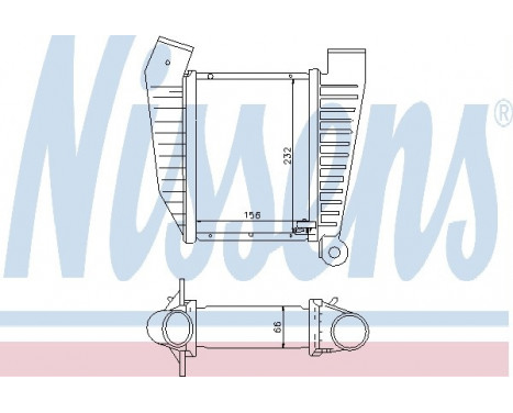 Intercooler, charger 96864 Nissens, Image 2