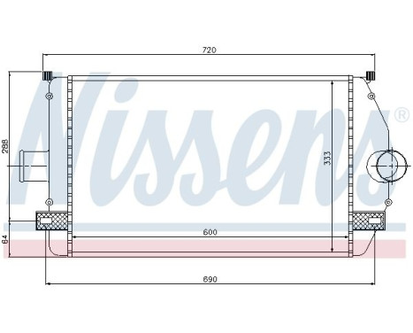 Intercooler, charger 96866 Nissens, Image 2