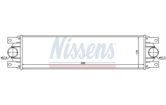 Intercooler, charger 96890 Nissens, Image 3