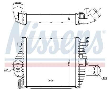 Intercooler, charger 96894 Nissens, Image 3