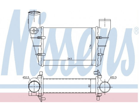 Intercooler, charger 96896 Nissens, Image 2