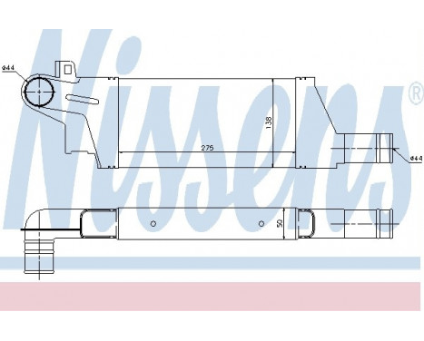 Intercooler, charger 96898 Nissens, Image 2