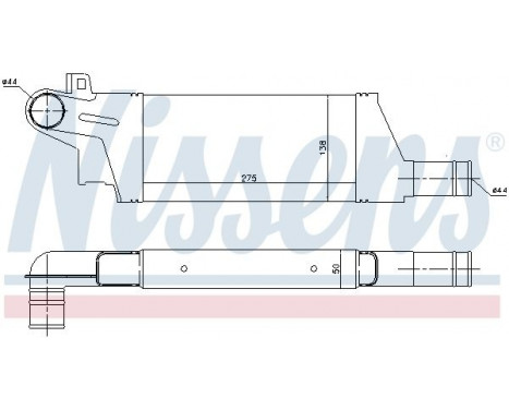 Intercooler, charger 96898 Nissens, Image 3