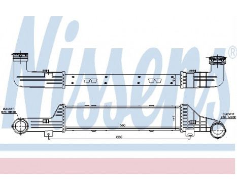 Intercooler, charger 96899 Nissens, Image 2