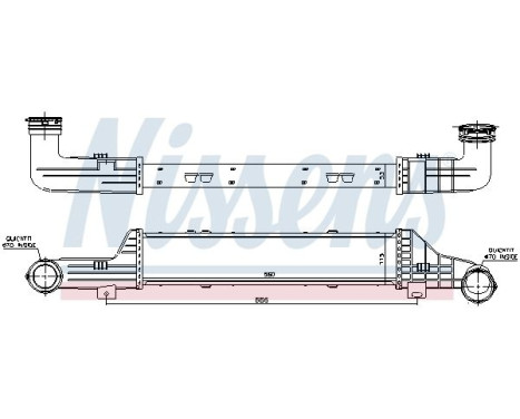 Intercooler, charger 96899 Nissens, Image 3