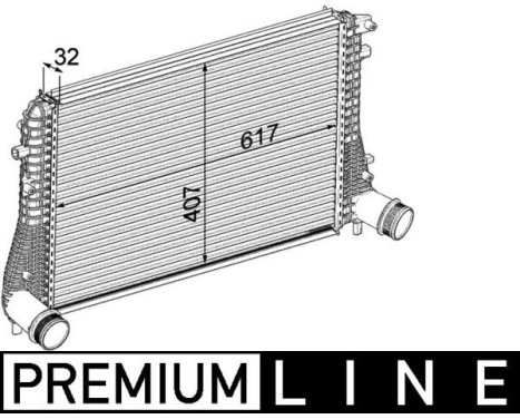 Intercooler, charger BEHR *** PREMIUM LINE ***