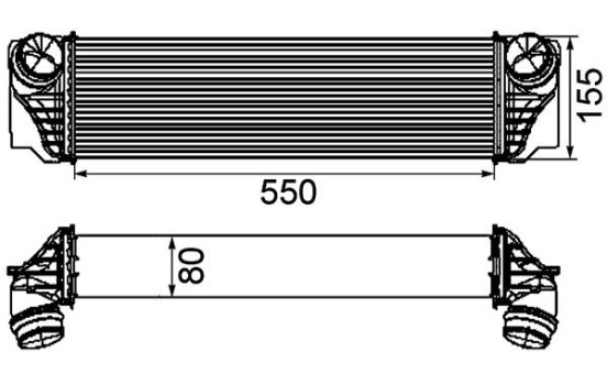 Intercooler, charger BEHR *** PREMIUM LINE ***, Image 2