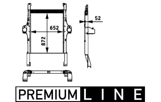 Intercooler, charger BEHR *** PREMIUM LINE ***