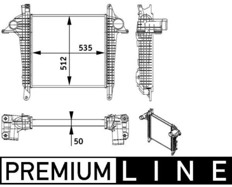 Intercooler, charger BEHR *** PREMIUM LINE ***