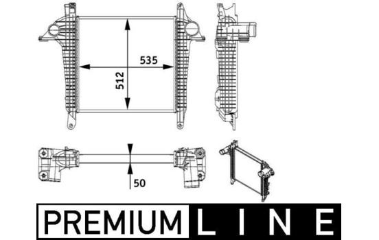 Intercooler, charger BEHR *** PREMIUM LINE ***
