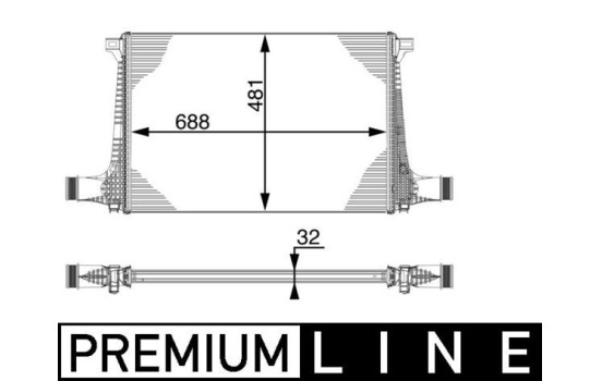 Intercooler, charger BEHR *** PREMIUM LINE ***