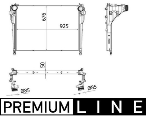 Intercooler, charger BEHR *** PREMIUM LINE ***
