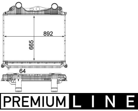 Intercooler, charger BEHR *** PREMIUM LINE ***, Image 2