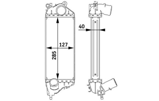 Intercooler, charger BEHR *** PREMIUM LINE ***