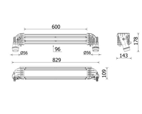 Intercooler, charger BEHR *** PREMIUM LINE ***