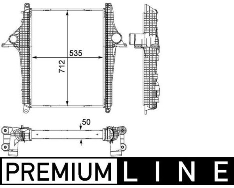 Intercooler, charger BEHR *** PREMIUM LINE ***