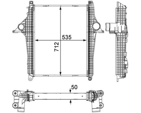Intercooler, charger BEHR *** PREMIUM LINE ***, Image 2