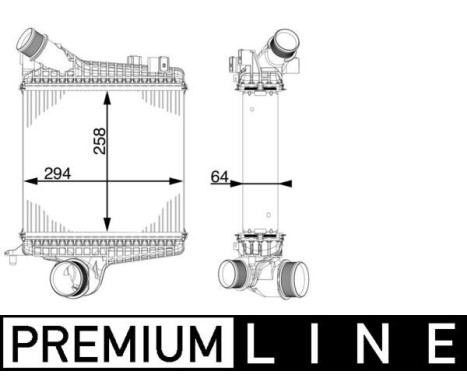 Intercooler, charger BEHR *** PREMIUM LINE ***