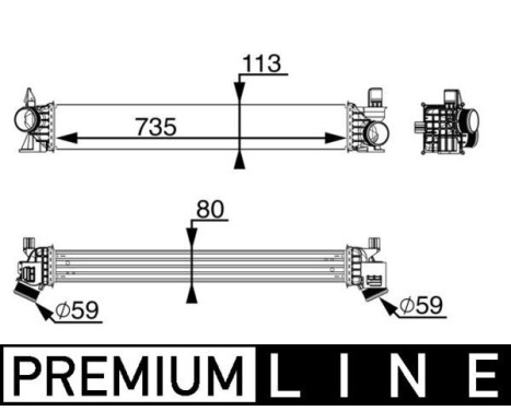 Intercooler, charger BEHR *** PREMIUM LINE ***