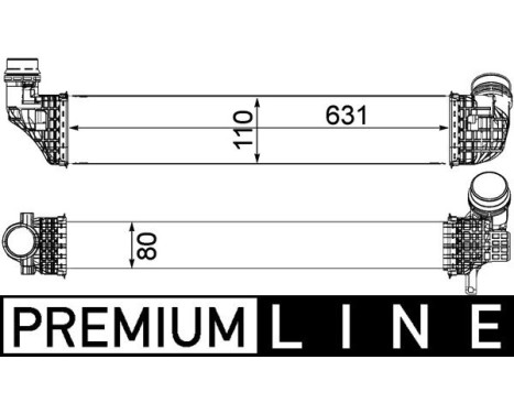 Intercooler, charger BEHR *** PREMIUM LINE ***