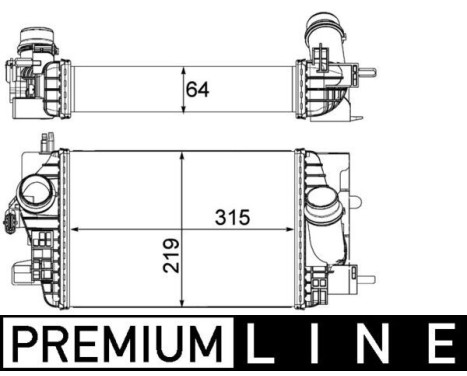 Intercooler, charger BEHR *** PREMIUM LINE ***