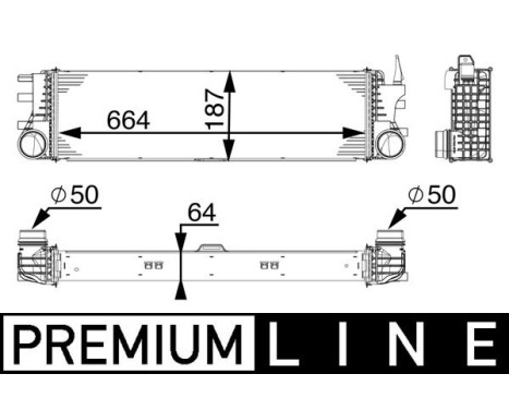 Intercooler, charger BEHR *** PREMIUM LINE ***, Image 2