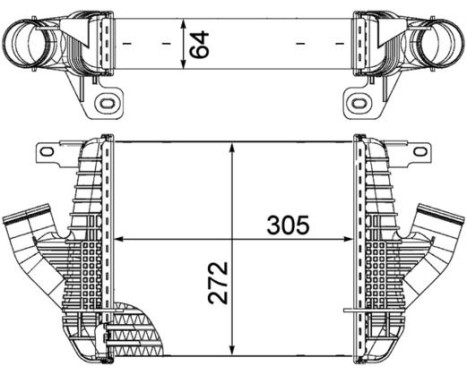 Intercooler, charger BEHR *** PREMIUM LINE ***, Image 2
