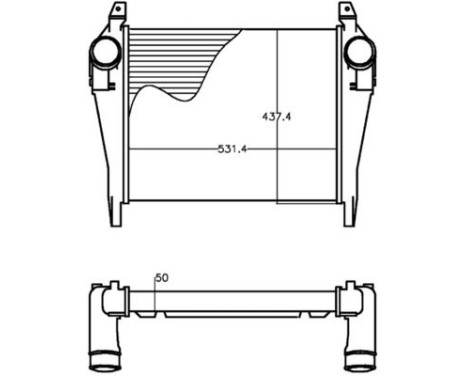 Intercooler, charger BEHR *** PREMIUM LINE ***, Image 2