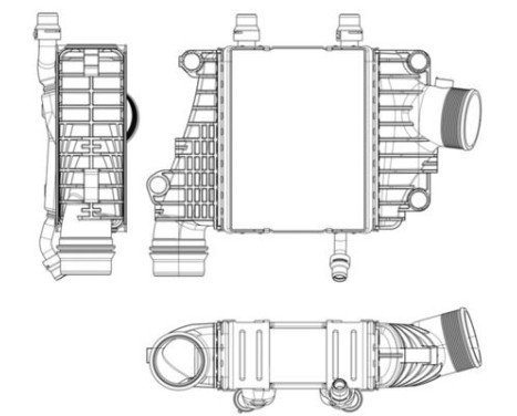 Intercooler, charger BEHR *** PREMIUM LINE ***, Image 2