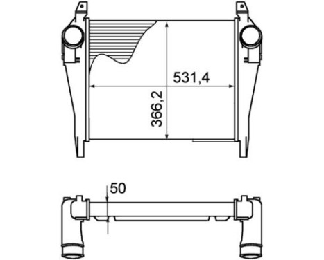 Intercooler, charger BEHR *** PREMIUM LINE ***, Image 2