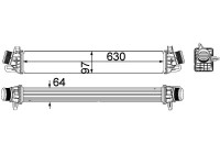 Intercooler, charger BEHR *** PREMIUM LINE ***