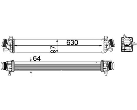 Intercooler, charger BEHR *** PREMIUM LINE ***