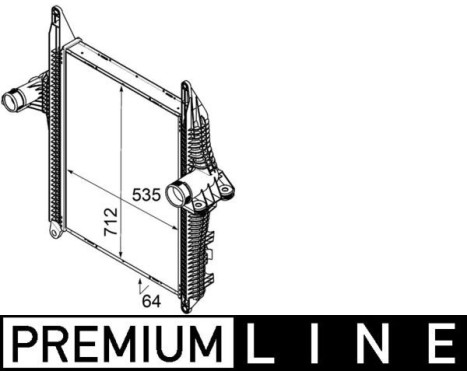 Intercooler, charger BEHR *** PREMIUM LINE ***