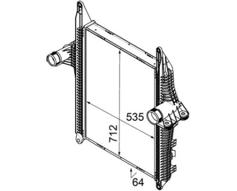 Intercooler, charger BEHR *** PREMIUM LINE ***, Image 2
