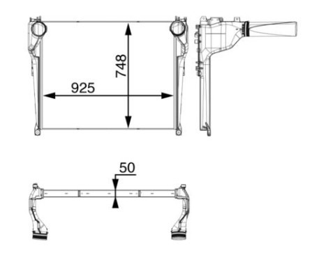 Intercooler, charger BEHR *** PREMIUM LINE ***