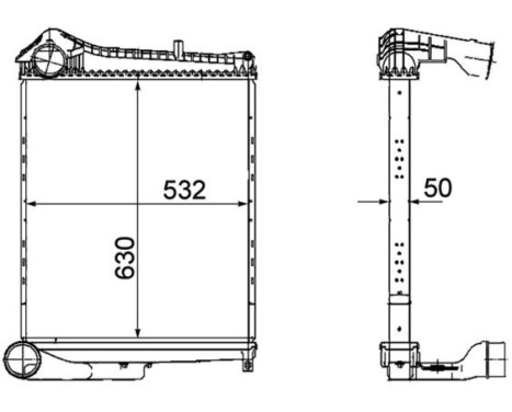 Intercooler, charger BEHR *** PREMIUM LINE ***, Image 2