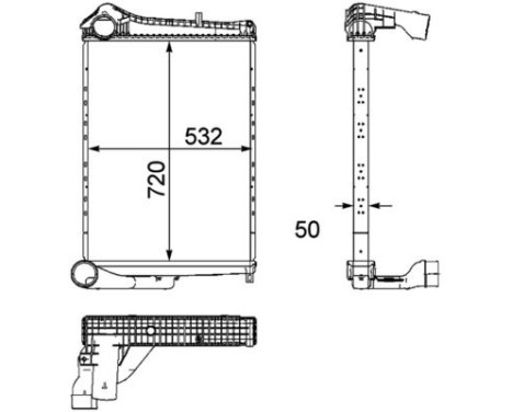 Intercooler, charger BEHR *** PREMIUM LINE ***, Image 2