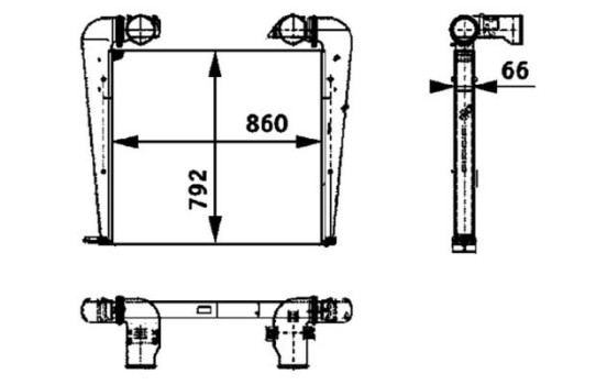 Intercooler, charger BEHR *** PREMIUM LINE ***