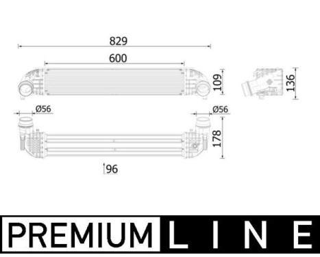 Intercooler, charger BEHR *** PREMIUM LINE ***