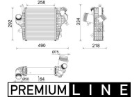 Intercooler, charger BEHR *** PREMIUM LINE ***