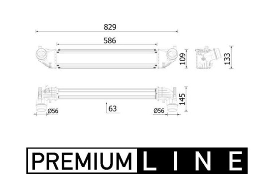 Intercooler, charger BEHR *** PREMIUM LINE ***